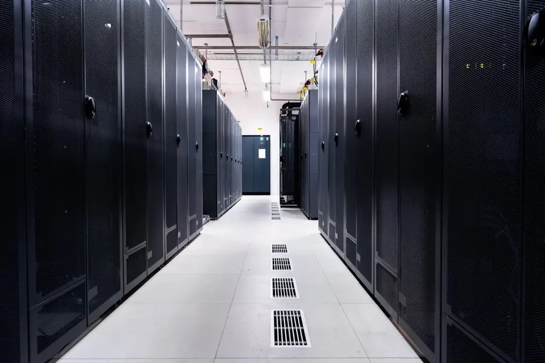 Server racks at the Sweden data center